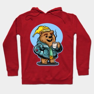 Morning Coffee Bear Hoodie